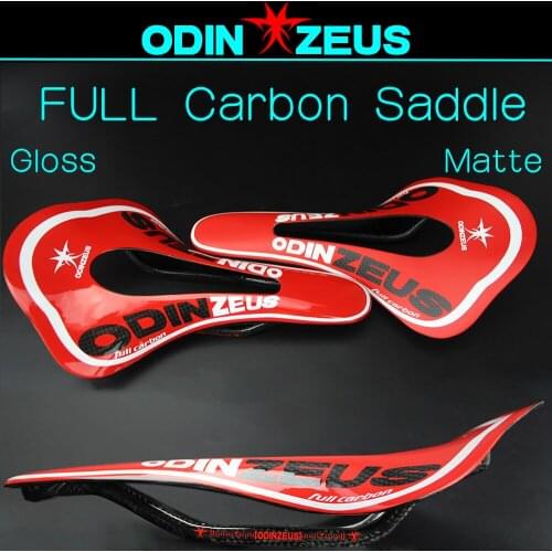 OdinZeus Full Carbon Fiber Widened Saddle 2020 New style Comfortable /Road/MTB Carbon Bicycle Saddle Fold Bike Front Seat