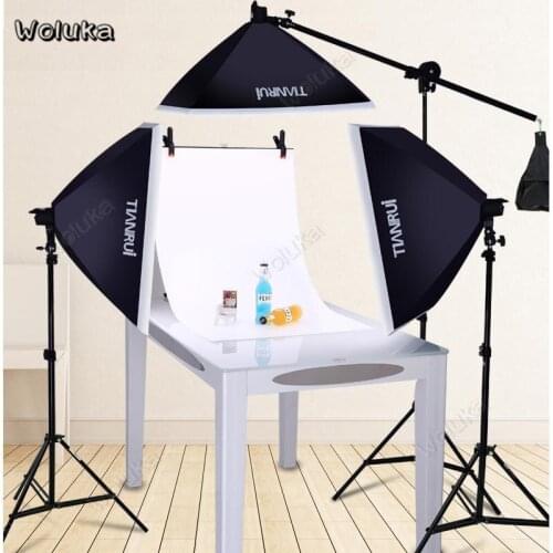 Photography Softbox Lighting Kits Light Stand Shooting Lamp Single-head Light Props For Photo Studio Equipment CD50 T10 A