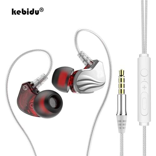 Sports Earphones Headphones Headset In-Ear Bass HiFi 6D Sound 3.5mm Wired Earphone for Game Running Earbud with Microphone