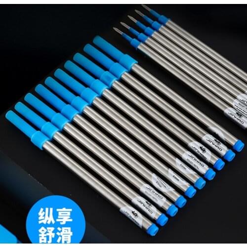 FREE SHIPPING LOTS OF 5 PCS JINHAO ROLLER BALL PEN REFILL spiral FOR ROLLER BALL PEN HIGH QUALITY Black and blue options