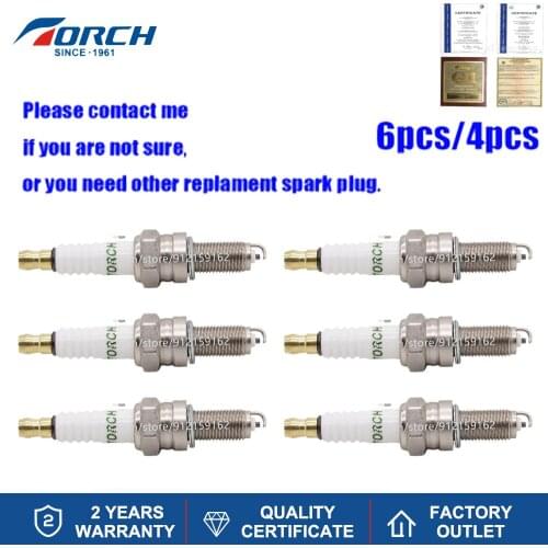 Spark Plug TORCH B8RTC-9 Replacement Glow Plugs NGK CPR8EA-9 Denso 4126 Bosch UR4DC Champion P-RG6HCC Brisk AR12YS