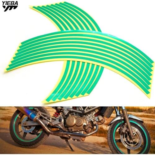 17/18inch wheel Strips Motorcycle Reflective Wheel Sticke for NINJA 650R/ER6F/ER6N NINJA 400R ZX636R/ZX6RR NINJA 250R NINJA 300