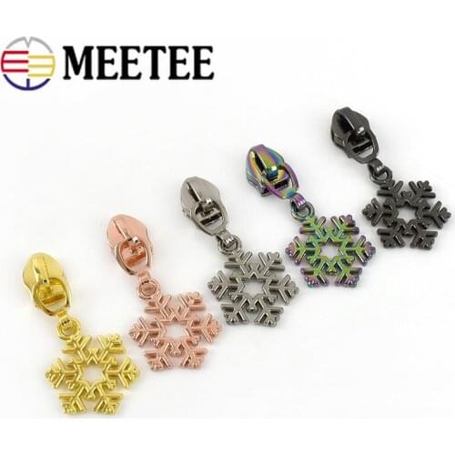 10/20pcs Meetee Zipper Sliders for 5# Nylon Zippers DIY Bag Pocket Zip Head Repair Kits Zips DIY Replacement Sewing Accessories