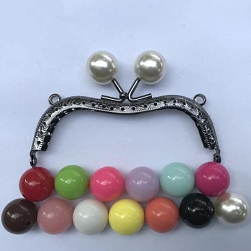 11cm gun black purse frame M shape Candy bead clasp DIY Kiss lock bag accessories 10pcs/lot