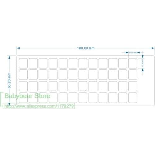 S White Russian English Arabic Spanish Thai Italian German French Korean Keyboard Sticker 2Pcs For Any Keyboard 10-17'' Laptop