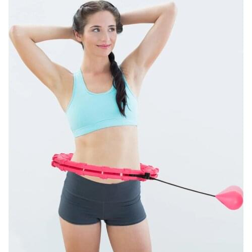 24 Section Adjustable Sports Hoops Abdominal Thin Waist Exercise Detachable Massage Fitness Hoop Training Weight Loss