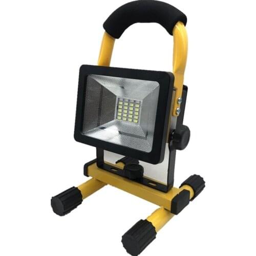 High Power IP44 30W LED Floodlight Red Blue Caution Light Construction Site Floodlight