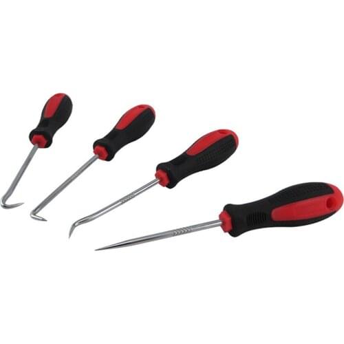 4Pcs Durable Plastic Steel Automobile Car Pick & Hook Tools Set O Ring Oil Seal Gasket Puller Remover Craft Hand Tool