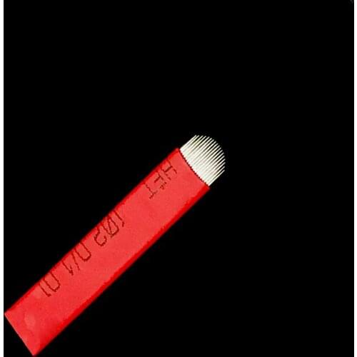 50 Pcs Hot Sale Permanent Makeup Manual Eyebrow 0.20 18 U Shape Tattoo Needles Blades By Free Shipping