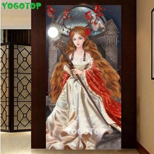 5D DIY Diamond Embroidery Cartoon Pretty Princess Girl Diamond Mosaic Diamond Painting Square Round Drill Stitch Cross YY5143