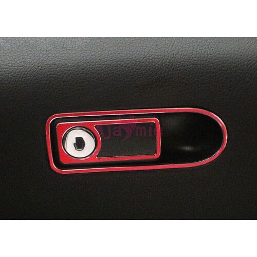 Accessories For Mercedes Benz Interior Moulding C Class GLC C200 Glove Box Sequins Cover Trim Aluminum Alloy Accessories