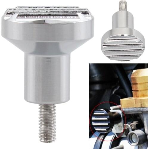 Motorcycle Accessories Fluted Carburetor Choke Knob For Triumph Scrambler Thruxton 900 Bonneville T100 SE America Speedmaster