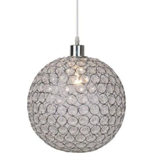 European-style designer modern minimalist inlaid crystal beads round ball atmosphere hotel restaurant Pendant Lights WF1016