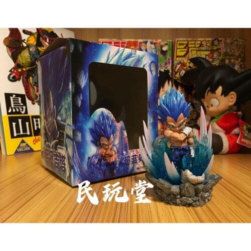 Dragon Ball WCF GK Super Saiyan Vegeta IV with Blue Hair Action Figure Ornament Model Toys Anime Buu Doll Ornament For Fans Gift