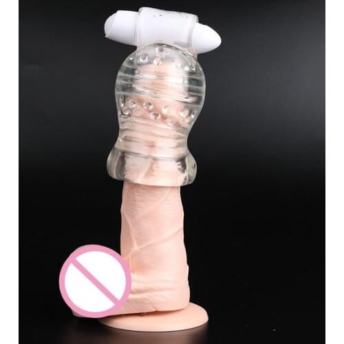 Glans Penis Sleeve Lasting Exerciser Male Masturbator Sex Toys Gay Men Penis Vibrating Stimulator Masturbation for Man Pussy Toy