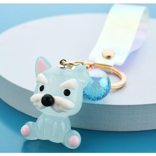 Creative Cartoon Cute Dog Keychains Accessories Couple Lovely Animal Bag Pendant Gift The Best Gift for Friend