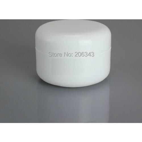 150g round white plastic jar/pot with inner lid for essence/moisturizer/cream/wax/mask cream skin care cosmetic packing