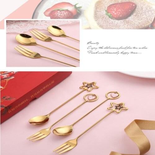 1 Pc 304 Stainless Steel Coffee Spoon Watermelon Ice Cream Teaspoon Dessert Fork Home Dining Cute Pendant Creative Tableware