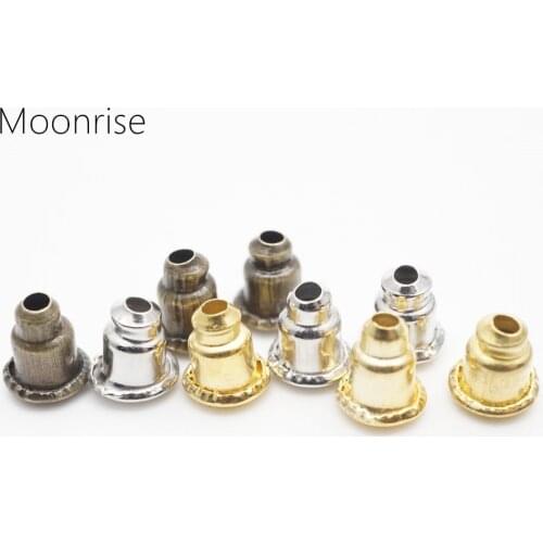 200pcs 5mm Earrings Findings Earring Safety Backs Metal Bullet Clutch Earnuts For Earring Jewelry Making