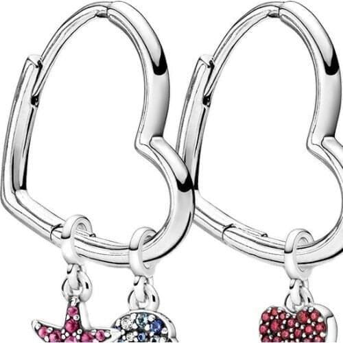 Forever Signature Stud Earrings Genuine 925 Sterling Silver Party Wedding Jewelry Earrings for Women Brincos Kolczyki Pendientes