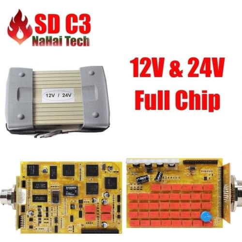 Latest MB Star C3 SD V2020.12 Connect MB C3 Supports 12V & 24V Cars and Trucks with NEC Relays Auto Diagnostic-Tool