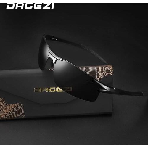 DAGEZI Fishing Glasses Eyewear Men Polarized Driver Mirror SunGlasses Sport Sunglasses for Men and Women