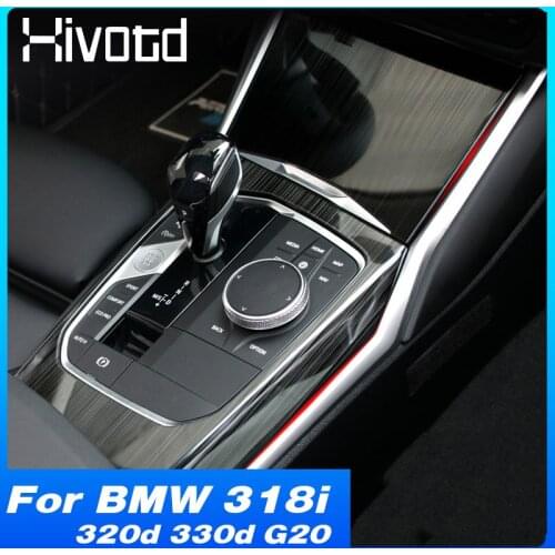 Gear Shift Panel Center Console Cover Interior Accessories Decoration Trim Car Modification For BMW 318i 320d 330d G20 2020 2021