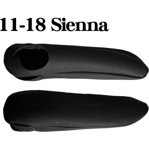 Car Front Seat Side Armrest Cover Stitching PU Leather Surface Shell Trim Fit for 2011-2018 Toyota Sienna