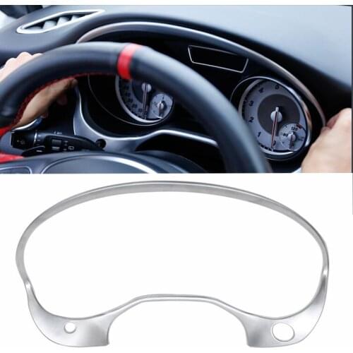 Car Styling For Mercedes Benz GLA X156 Inner Front Dashboard Edge Cover Trim Interior Instrument Dashboard Panel Cover2014 -2015