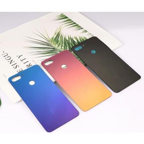 MI8 Lite Real Housing For Xiaomi Mi 8 Lite Glass Battery Cover Repair Back Door Phone Rear Case + Logo Sticker