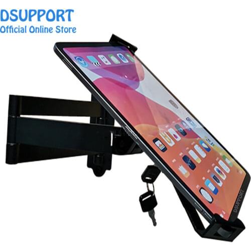 Universal tablet PC stand wall mount for 7 to10.1 inch tablet pc stand with security lock anti-theif tablet pc stand