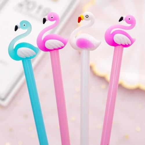 1 Pcs Creative Cute Pens Swan Modeling Gel Pen Escolar Papelaria Kawaii School Supplies Office Supply Promotional Gift