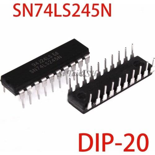 10PCS SN74LS245N DIP20 SN74LS245 DIP 74LS245N DIP-20 74LS245 HD74LS245P new and original IC