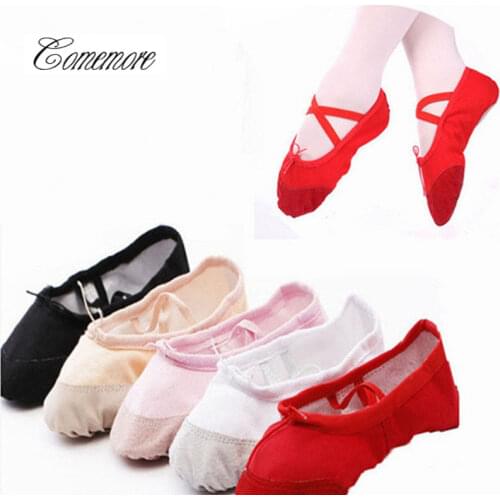 Ballet Dance Dancing Shoes Pointe For Children Kids Girls Women Soft Flats Shoes Comfortable Fitness Breathable Slippers