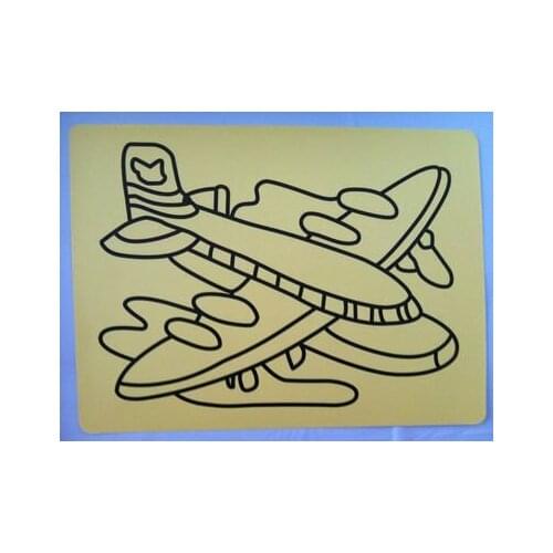 Free shipping 2000pcs Sticker cards for sand art A4 size +2000 plastic picks +2000 plastic pockets