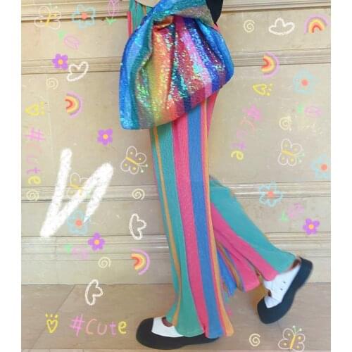 Женские цветные брюки BLUE FOLD China At AliExpress