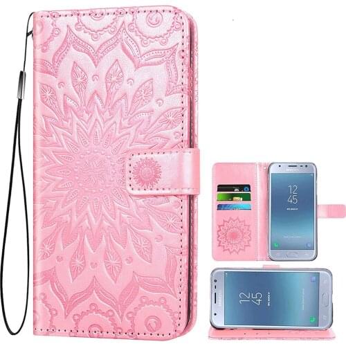 Phone Case for Samsung Galaxy J3 Orbit J 3 Star 2018 3J Achieve Wallet Flip Cover Card Holder Stand Cell Glaxay J3V V 3rd Gen