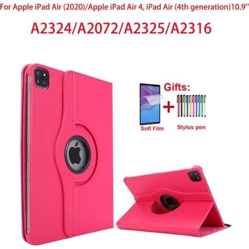 360 Degree Rotating Case For Apple iPad Air 4 (2020) 10.9 inch Tablet Stand Cover For Air 4th generation A2324 A2072 A2325 A2316