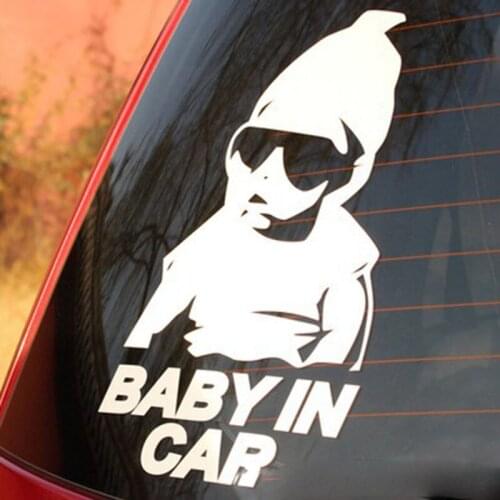 BABY IN CAR Child Car Sticker For Mitsubishi Outlander Asx Lancer 10 9 EX Pajero Sport Eclipse Carisma Colt