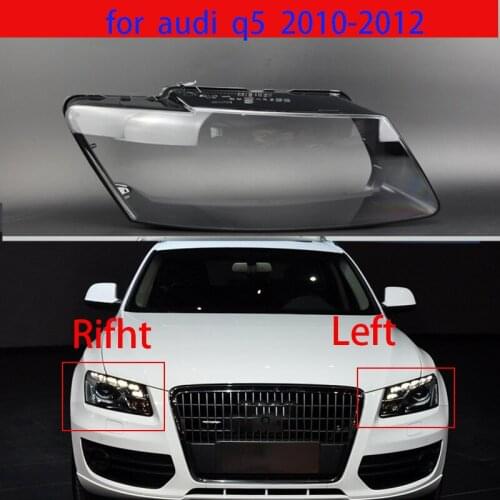 FOR AUDI Q5 2010-2012 Car Headlight Glass Headlight Transparent Lamp Cover Body Shell Q5 Lampshade Lens Cover