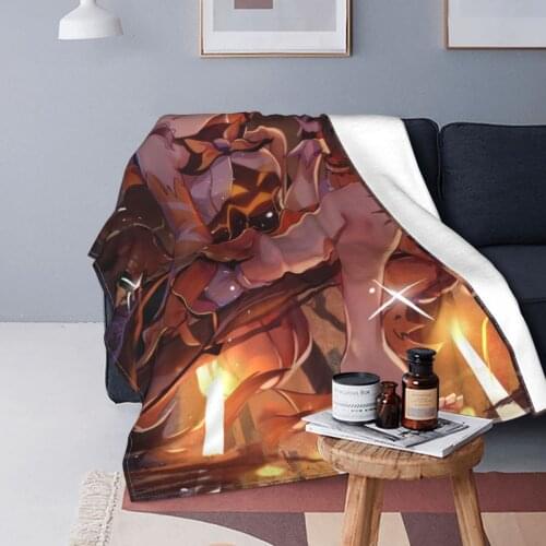 Honkai Impact 3 Anime Game Blankets Flannel Printed Pretty Girl Breathable Warm Throw Blankets for Home Outdoor Rug Piece