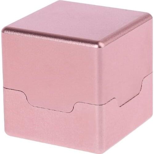 Pocket Billiard Cue Chalk Holder Aluminum Portable Mini Cue Tips Chalk Pool Chalks Carrier Case Box F2TC