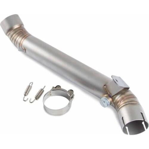 Motorcycle modified exhaust pipe stainless steel middle section suitable for KAWASAKI ZX10R 2011-2017 60mm