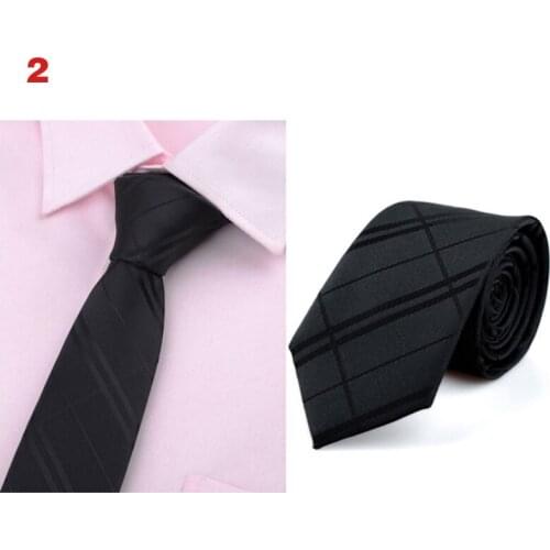 Men Classic 6cm Thin Neck Ties Printed Jacquard Woven Necktie Business Party Accessories -OPK