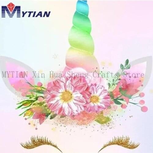 MYTIAN DIY 5D Diamond Painting Deer Head Full Diamond Embroidery Antlers Cross Stitch Kits Mosaic Rhinestone Decoration Painting