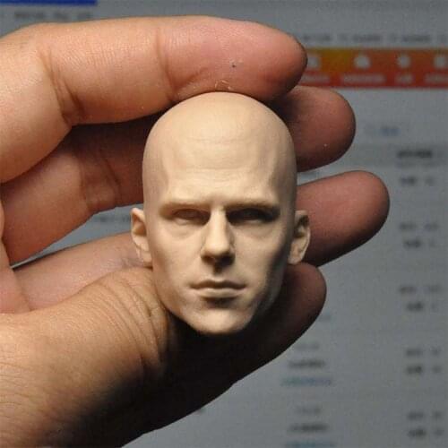 1/6 Scale Lex Luthor Unpainted Head Model for 12''Figure Body DIY Accessories