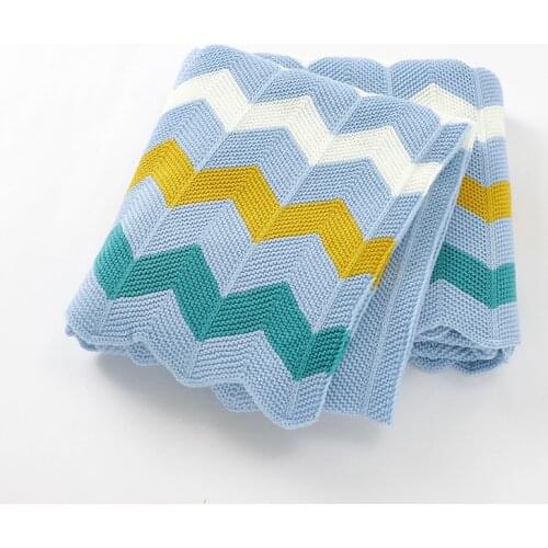 Baby Blankets Fashion Rainbow Stripes Plaid Newborn Girl Boy Stroller Wrap Swaddle Super Soft Toddler Infant Bedding Knit Quilts