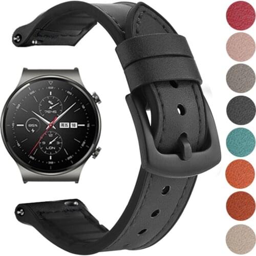 Soft Leather Strap For HUAWEI WATCH GT 2 Pro gt2pro Sports Silicone Band Bracelet For HONOR Magic ES GS Pro 20mm 22mm Watchbands