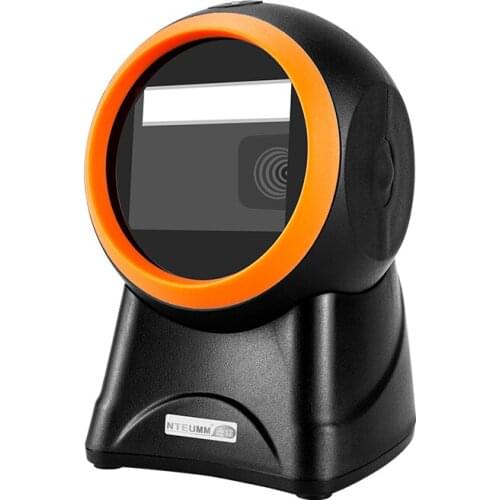 Barcode Scanner 1D 2D CCD Desktop Omnidirectional Hands-Free Wired USB Scanning Barcode Reader For Payment
