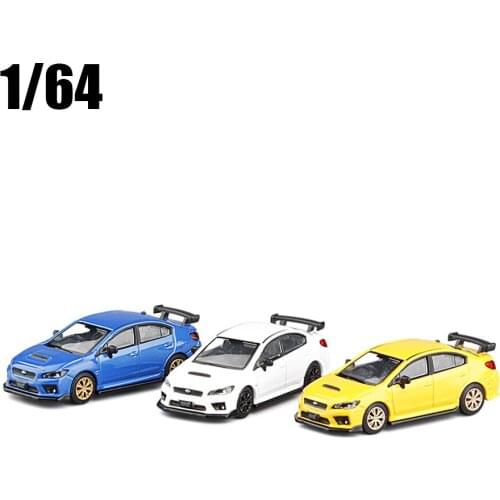 New 1:64 Subaru Impreza WRX STI Sports Car Pull Back Car Street Racing Alloy Model Car Metal Toy Car For Kid Gifts
